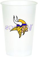Creative Converting Officially Licensed NFL Printed Plastic Cups, 8-Count, 20-Ounce, Minnesota Vikings - 019518