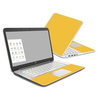 MightySkins Skin Compatible With HP Chromebook 14 (2014) - Solid Marigold | Protective, Durable, and Unique Vinyl Decal wrap cover | Easy To Apply, Remove, and Change Styles | Made in the USA