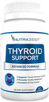 Nutrazest Thyroid Support Supplement - Boost Metabolism, Support Weight Loss, Increase Energy & Focus - with Iodine (Kelp), Zinc, L-Tyrosine, Ashwagandha, Vitamin B12-60 Capsules