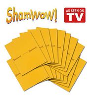 The Original Shamwow - Super Absorbent Multi-Purpose Cleaning Shammy (Chamois) Towel Cloth, Machine Washable, Will Not Scratch, Orange (16 Pack)