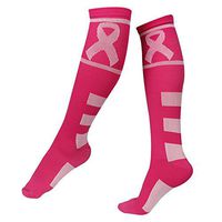 Breast Cancer Awareness Compression Socks Pink Softball Soccer Football Socks