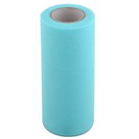 uxcell Lady Polyester Handmade Sewing DIY Dress Tulle Spool Roll 6 Inch x 25 Yards Cyan