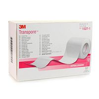 TRANSPORE 3M Surgical Medical Tape 1" - 1 case of 12 Rolls