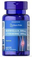 Puritan's Pride Boswellia 300mg & Turmeric 300mg-60 Tablets