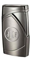 Personalized Visol Shark Gunmetal Single Torch Flame Cigar Lighter - Free Engraving (Roman Monogram)