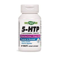 Nature's Way 5-HTP, L-5-Hydroxytryptophan, Vitamin B6 & C, Griffonia Bean Extract 50 mg, 60 Count