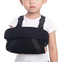 Child Breathable and Lightweight Adjustable Shoulder Sling Immobilizer Arm Sling for Rotator Cuff,Dislocation, Sprains,Strains and Tears for Men and Women,S
