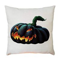 Bosji (17.72" x 17.72") Throw Pillow Covers,Halloween Decoration Cute Pumpkin Pillowcase Festival Home Decor Linen Printed Zipper Cushion Pillow Case