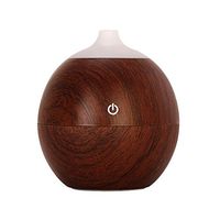 Gocheaper humidifier,Air Aroma Essential Oil Diffuser 7 Color LED USB Ultrasonic Aromatherapy Humidifier Stripes Design (Brown)