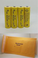 Ntertainment House 8 Piece Set AA NiCd Ni-Cd 300 mAh 1.2V Rechargeable Battery for Solar Lights