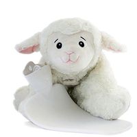 HUGO FROSCH,1.8L Kids Hot Water Bottle with Sheep Cover, Cuddly Cushion 3 in 1, Stuffed Animal, Warmy Animals, Highest Quality - Made in Germany