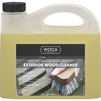 WOCA Denmark - Exterior Wood Cleaner - Removes Dirt and Green Growth (2.5 Liter)