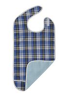Modaliv Adult Bib - Reusable Clothing Protector - Waterproof - Crumb Catcher - Machine Washable (Blue)