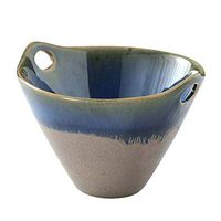 Bowl Japanese Creative Aural Bowl, Vintage Glazed Ceramic Bowl, Salad Bowl, Household Large Soup Bowl, Noodle Bowl, Noodle Bowl Household tableware, retro bowl (Color : Black)