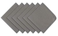 Microfiber Polishing Cloth Lint Free Cloth Polishing Rags for Wine Glasses Window Dishes Car Stainless Steel Appliances Mirrors Screens Camera Lenses etc 12Inch x 12Inch Gray 6Pack