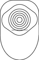 ActiveLife Pouch with Skin Barrier - Opening: 3/4" - 2" - Opaque - bx 30