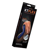 Flex Reinforced Adhesive Strips for Knees, 8 Pre Cut 10 inch Strips, Blue (New Version)