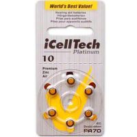 iCell Tech Size 10 Hearing Aid Batteries (120 batteries)