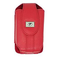 V401TF Insulin Pump Carrying Case with Swivel Belt Clip. Size: V3 (L4.0" X W2.25" X D0.70") (Red)