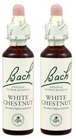 (2 Pack) - Bach Original Flower Remedies - White Chestnut | 20ml | 2 Pack Bundle