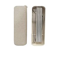 Bonaweite 316 Food Grade Food Grade Stainless Steel Drinking Straws, Straws for 30 oz Tumbler, Reusable, Eco Friendly, Shatterproof, Bag and Cleaning Brush Included Family Set