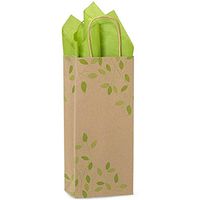 NW Ivy Lane Paper Shopping Bags - Wine Size - 5 1/2 x 3 1/4 x 13in. - 25 Pack