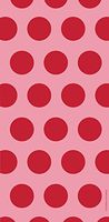 Club Pack of 240 Classic Red Two-Tone Polka Dot Cello Bags 11.25"