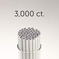 Footprint Paper Straws - Giant 7.75" (3000ct) Unwrapped - Biodegradable, Premium Eco-Friendly Paper Straws in Bulk for Restaurants, Juices, Smoothies, White, Model Number: FPS-08-197-U-000