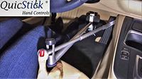QuicStick Portable Hand Controls Left or Right Hand Drivers Disabled Driving For Temporary Or Permanent Disability Lightweight Handicap Car Mobility truck