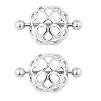 Vogue Jewelry Surgical Steel Nest Nipple Shields Bar Navel Ring Body Piercing FO Beauty For gift Womans Party Accessory Accessories | 1pc OR 1pair - 1pair