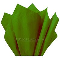 Flexicore Packaging® Tissue Paper Gift Wrap | Size:15"x20" | Acid Free | Bulk | Craft | DIY | Color: Oasis Green | Count: 20 Sheets