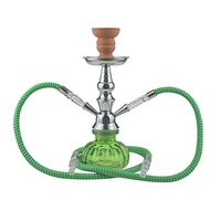 Omnis Hookah - Small 2 Hose Hookah Set (Green)