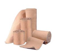 Elastic Bandage Wrap with Hook and Loop Closure - Athletic Compression Tape - Latex Free Ankle Wrap - Bandage roll, for Sprains, Sports, First Aid Kit - (4” X 5 Yards) (4 Inch Wide, 5 Pack)