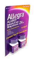 Allegra Allergy Adult 24 Hour Twin Pack, 90 Count Tablets