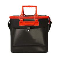 Fishing Bucket Large Fish Barrel Multifunctional Fishing Box Supplies Live Fish Barrel Collapsible Water Bucket (Color : Black, Size : 48x22x46cm)