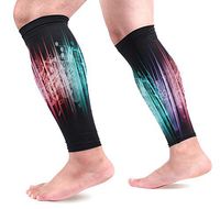 LEVEIS Music Abstract Calf Compression Sleeves 1 Pair, Leg Performance Support for Shin Splint Calf Pain Relief Men & Women Guards Sleeves for Running Cycling