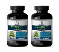 Heart Health Supplements for Women - Asparagus Young Shoots Extract 600MG - Premium 4:1 Extract - antioxidant Weight Loss - 2 Bottles 200 Capsules