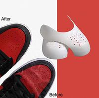 KEMANI 1 Pair Sneaker Shoe Toe Shields Anti-Wrinkle Crease Decreaser Universal Shoes Accessories (White, Man L(40-46))