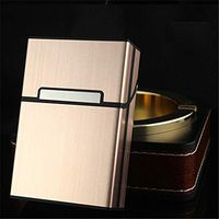 Sevenfly Cigarette Case Lightweight Aluminium Cigarette Box Cigar Protective Cover(Rose Gold Color)