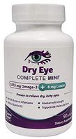 Dry Eye Complete Mini, for Dry Eyes - Smallest Softgel Available. 90 Softgels, No Fishy Burps Guaranteed. Omega-3, Omega-7, Vitamin D, B12, Lutein, Zeaxanthin