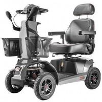 Freerider FR1 Mobility 4-Wheel Sporty Heavy Duty Rugged Scooter (Dark Metallic Grey)