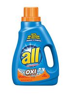all Liquid Laundry Detergent with OXI Stain Removers and Whiteners, 46.5 Fluid Ounces, 26 Loads
