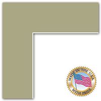 17x20 Palm / Basil Custom Mat for Picture Frame with 13x16 opening size (Mat Only, Frame NOT Included)