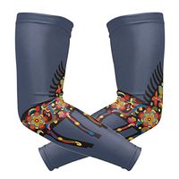 LEVEIS Horse Arm Sleeves UV Protection for Men Women Sunblock Protective Gloves Running Golf Cycling Driving Long Arm Cover 1 Pair