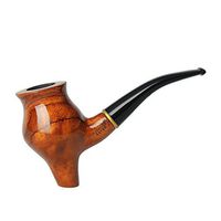 MUXIANG Bent Rosewood Tobacco Pipe with 3mm Filter 10 Gifts AD0037