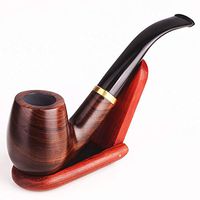 Tobacco Pipe Kit Filter Type Handmade Smoking Pipe Full Bent Tobacco Pipe