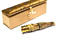 Horn Cigarette Holder Portable Filter Smoke Mouthpiece for Men/Women, Healthy Smoker's Gift from China Contain Luxury Gift Box, Doubly Filtering Tar and Nicotine Fiting on Common Cigarettes(Dark)