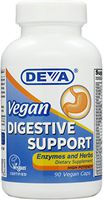Deva Vegan Vitamins Digestive Support with Enzymes and Herbs, 90-Count