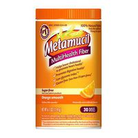 Metamucil Daily Fiber Supplement/Therapy for Regularity, Sugar Free, Orange Smooth, 6.1 oz (Pack of 3)