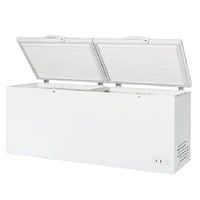 Maxx Cold 78.75" Wide Solid Hinged Split Top Commercial Sub Zero Chest Freezer Locking Lid NSF Garage Ready Keeps Food Frozen for 2 Days in Case of Power Outage, 23.6 Cubic Feet 669 Liter, White